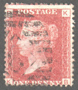 Great Britain Scott 33 Used Plate 111 - KB - Click Image to Close